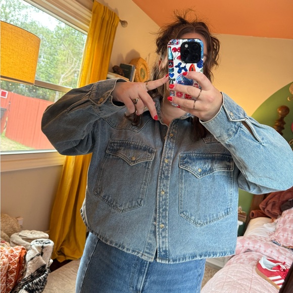 Steve Madden Jackets & Blazers - Steve Madden Denim Button-Up Jacket